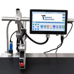 2 in 1 online TIJ printer with conveyor for batch coding and packaging