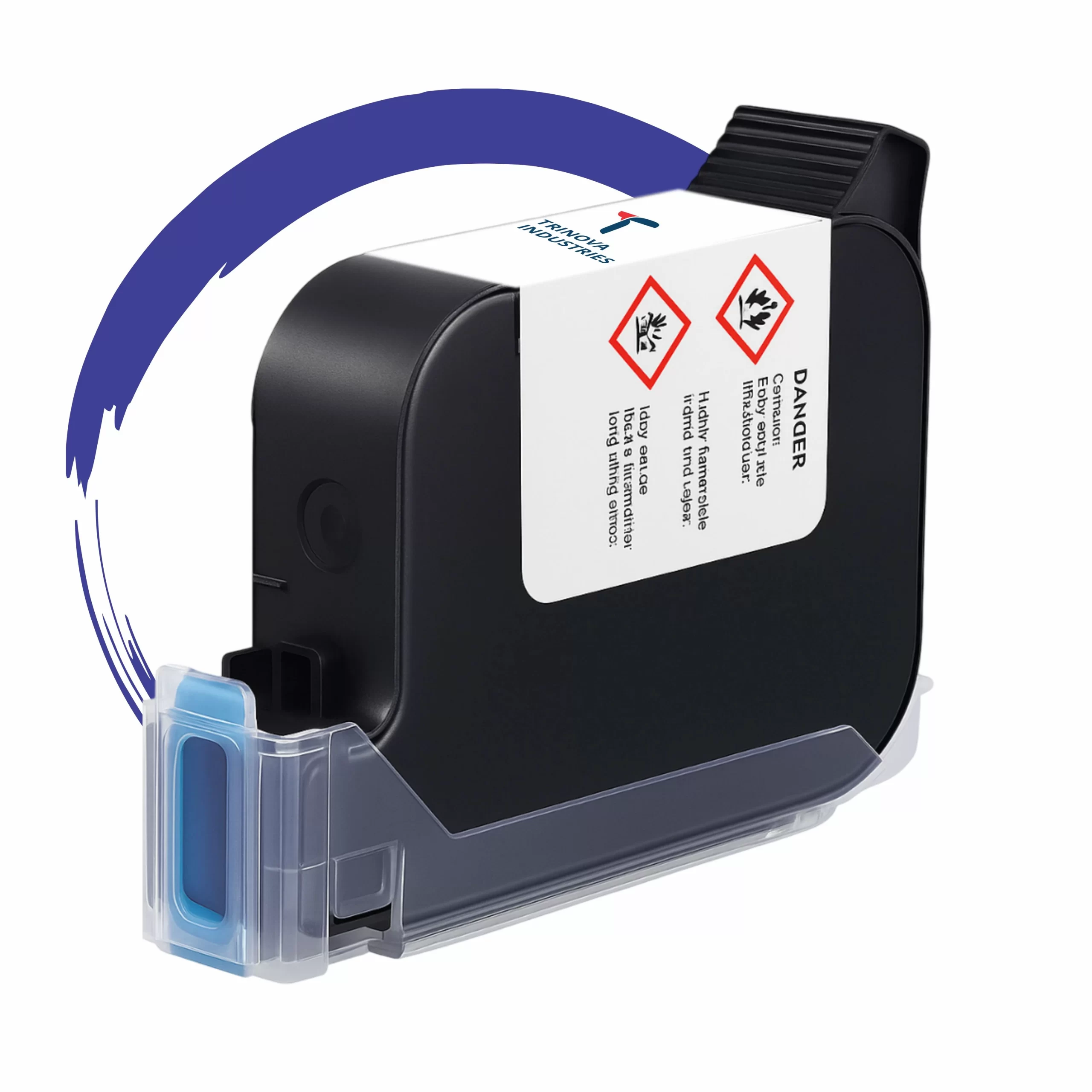12.7mm thermal inkjet printer ink cartridge for pharma batch coding and expiry date printing12.7mm TIJ Ink Cartridge for Pharma Batch Coding Printer