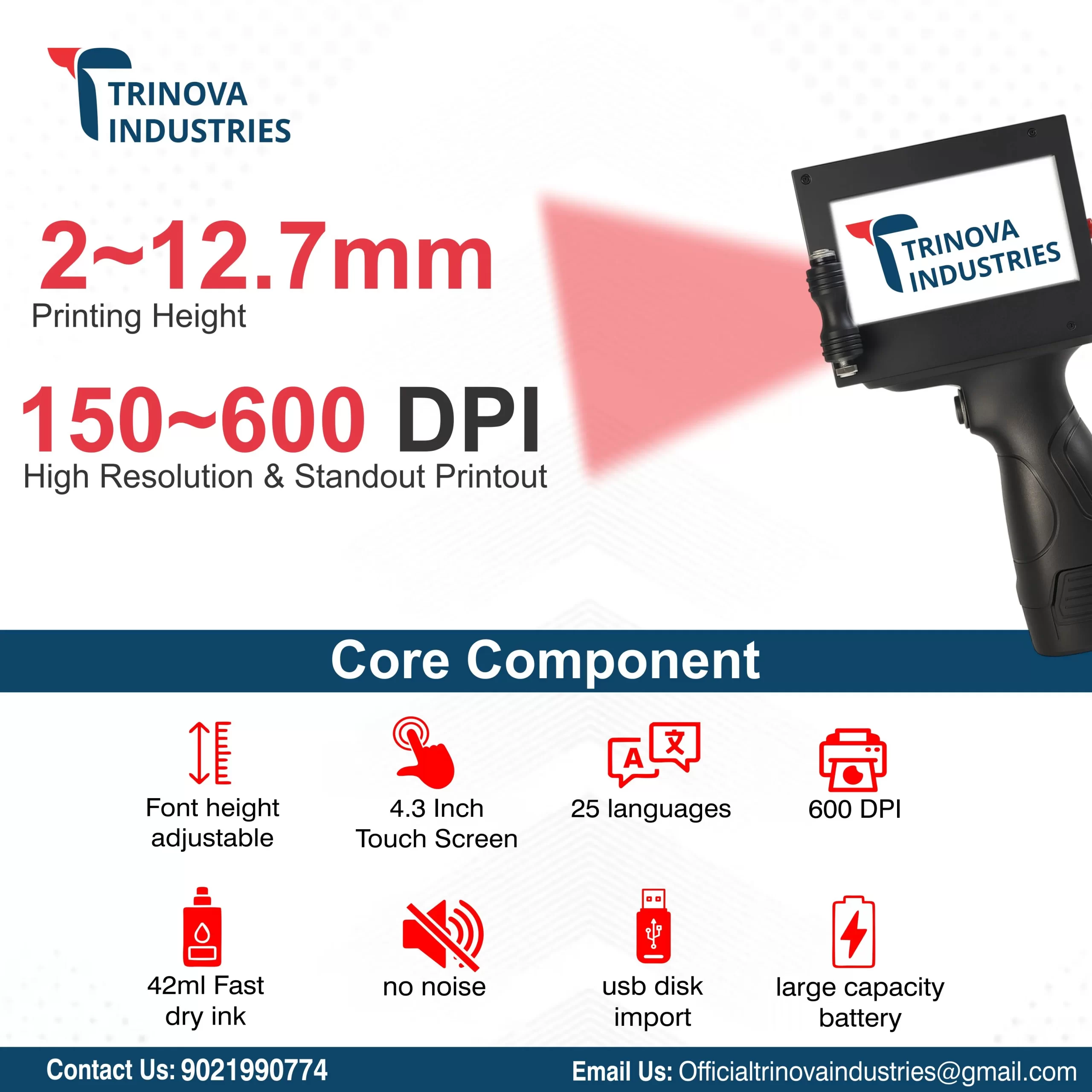 Metal Body Printer with Fol Cartridge for Glossy Material - Image 3