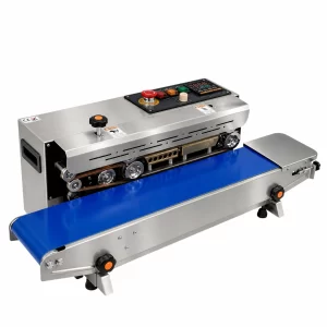 SS Top Band Sealer Horizontal Machine for Continuous Pouch Sealing