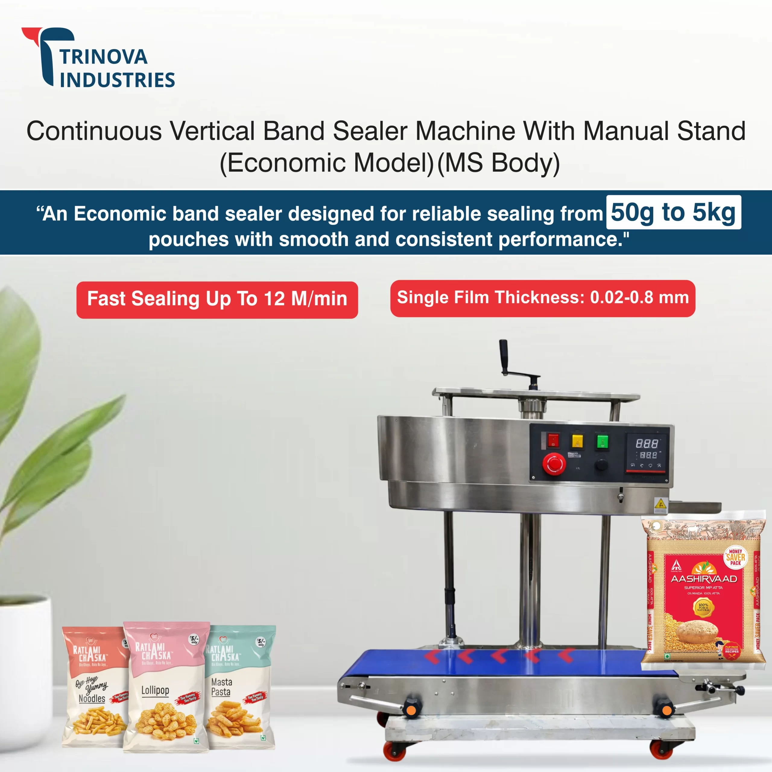 5KG Economic SS Body Vertical Band Sealer Not for LD PP - Image 2