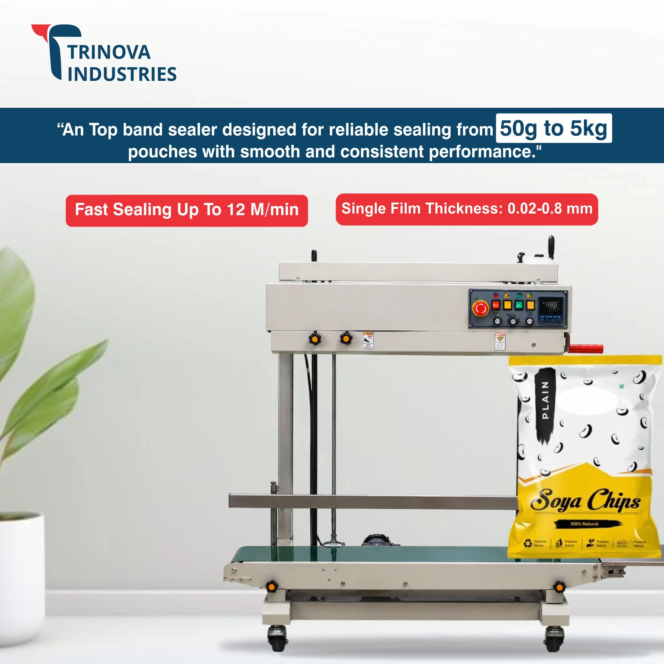 15KG Top Model Vertical Band Sealer Machine - Image 2