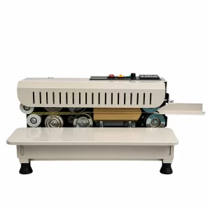 FR400 Continuous Band Sealer Machine for Plastic Pouches and Packaging Bags
