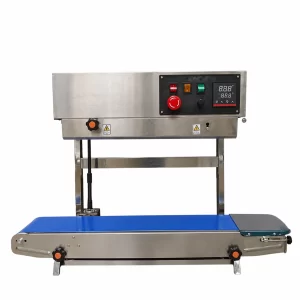 Top Band Sealer Vertical SS Body Machine for Laminated & Foil Pouches